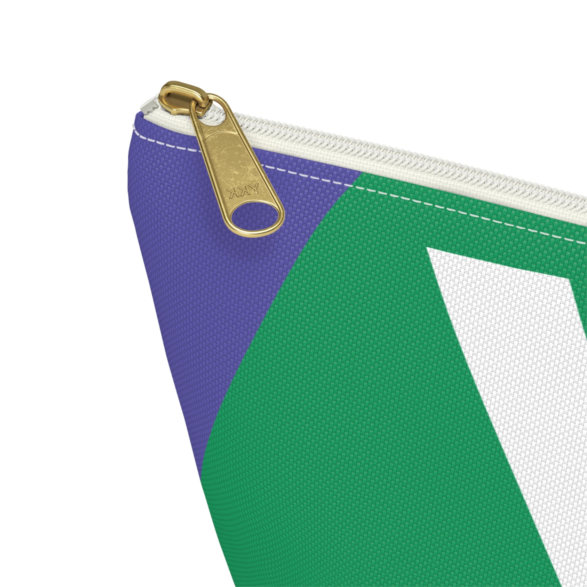 Initials Colorblock Accessory Pouch — Monogram Y T-Bottom Cosmetic Bag