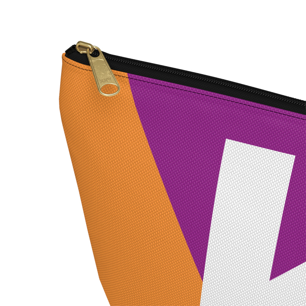 Colorblock Accessory Pouch — Monogram K T-Bottom Cosmetic Bag