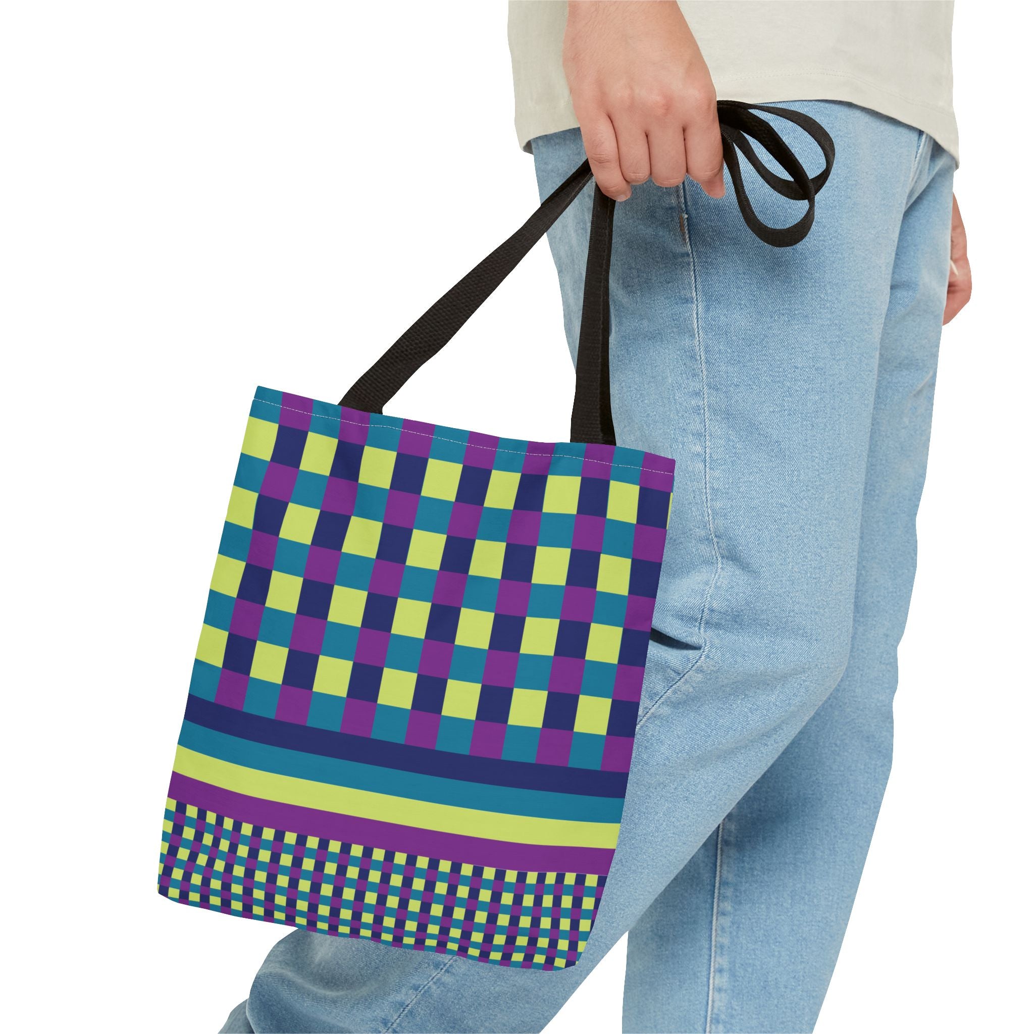Colorblock Tote Bag