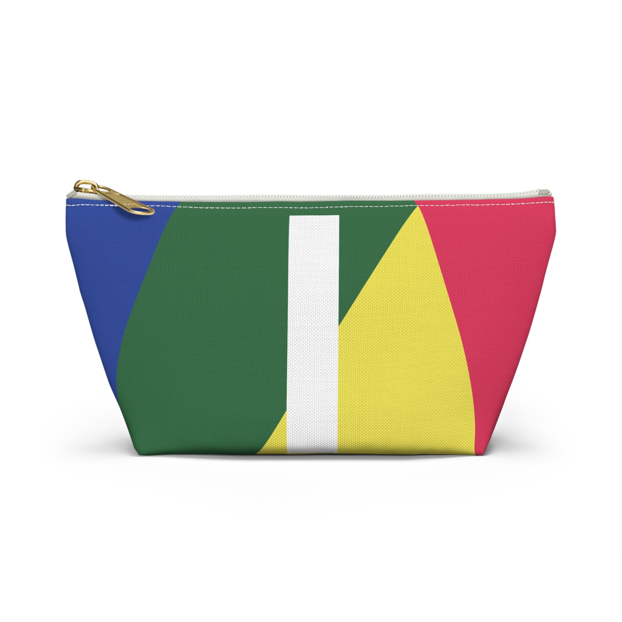 Initials Colorblock Accessory Pouch — Monogram I T-Bottom Cosmetic Bag