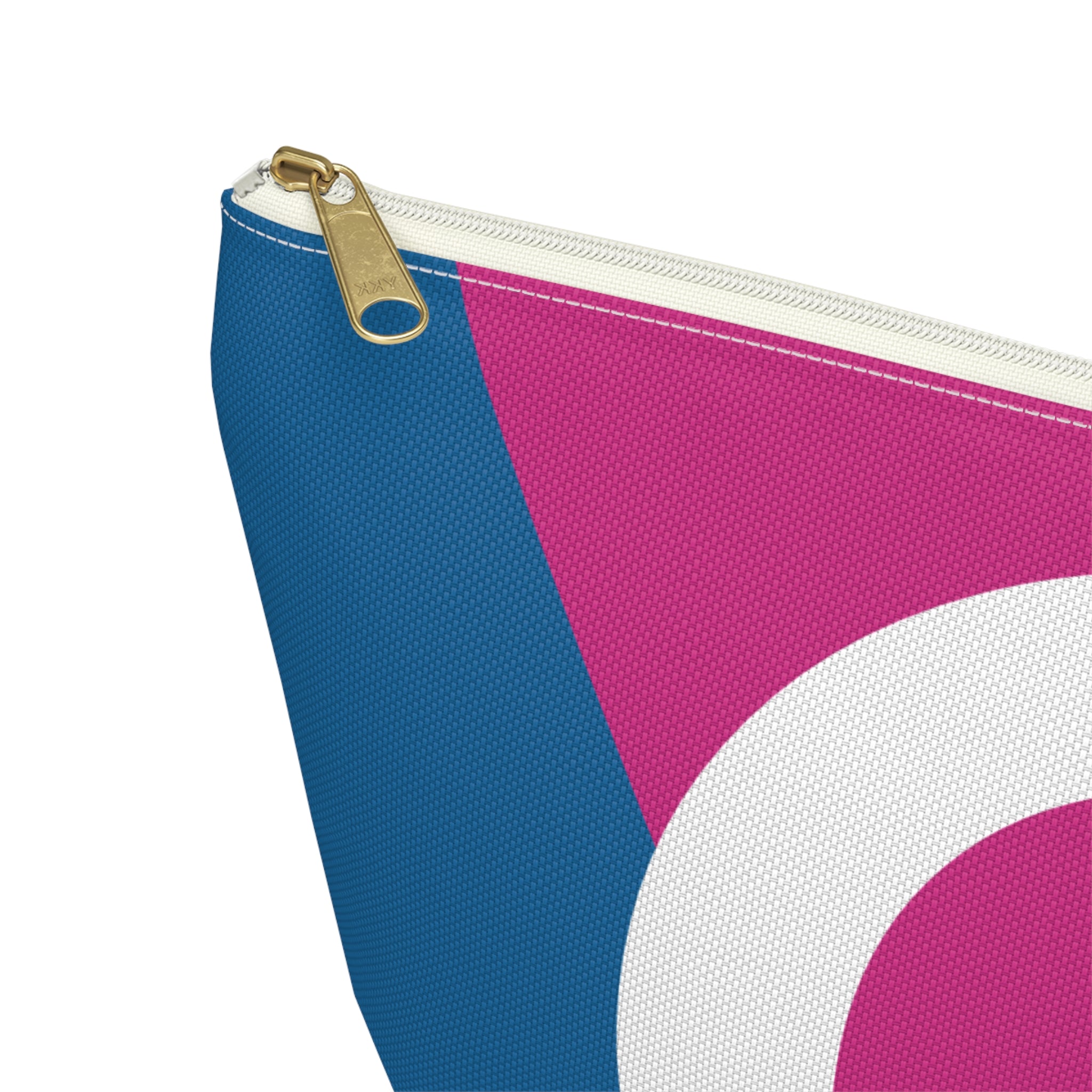 Initials Colorblock Accessory Pouch — Monogram O T-Bottom Cosmetic Bag