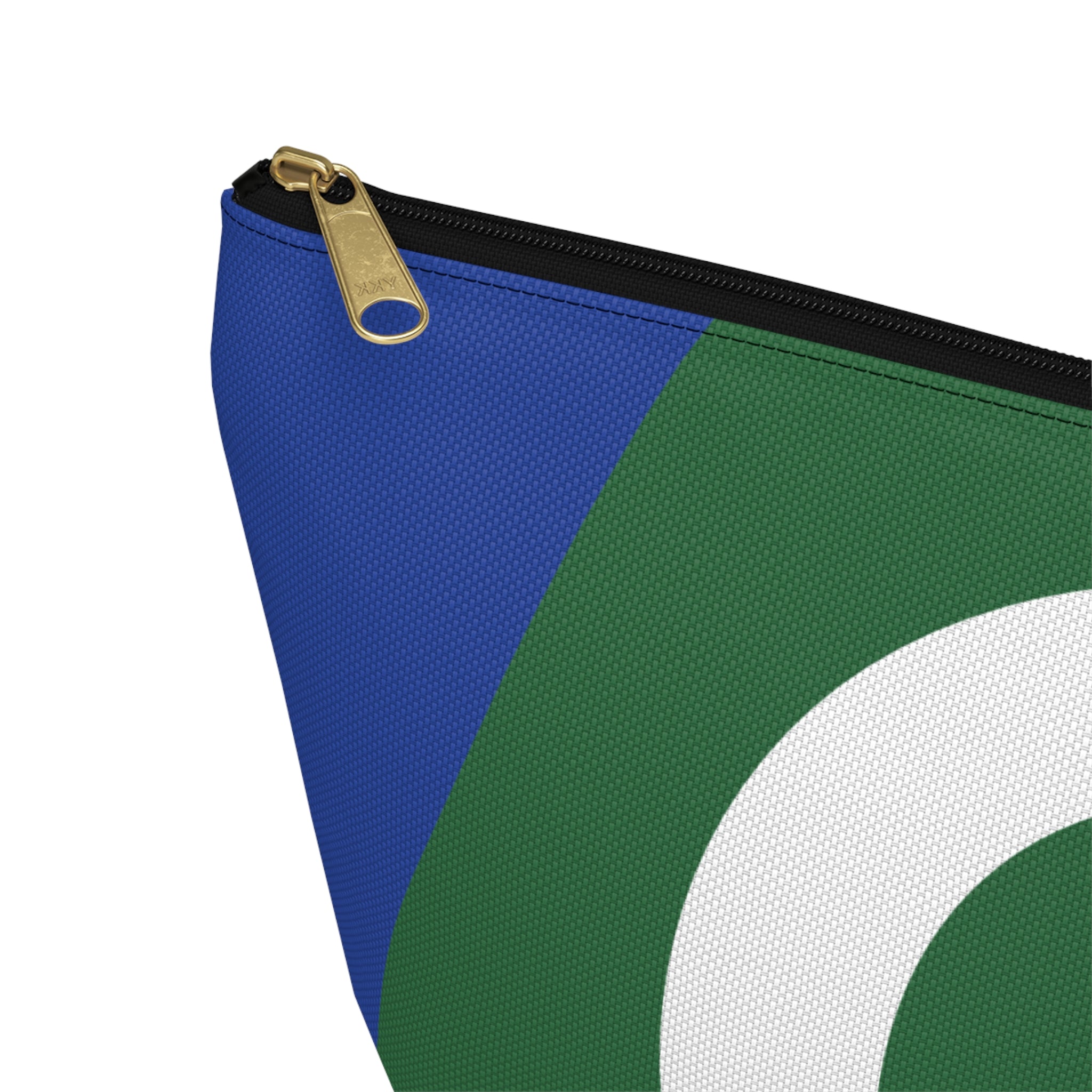Initials Colorblock Accessory Pouch — Monogram C T-Bottom Cosmetic Bag