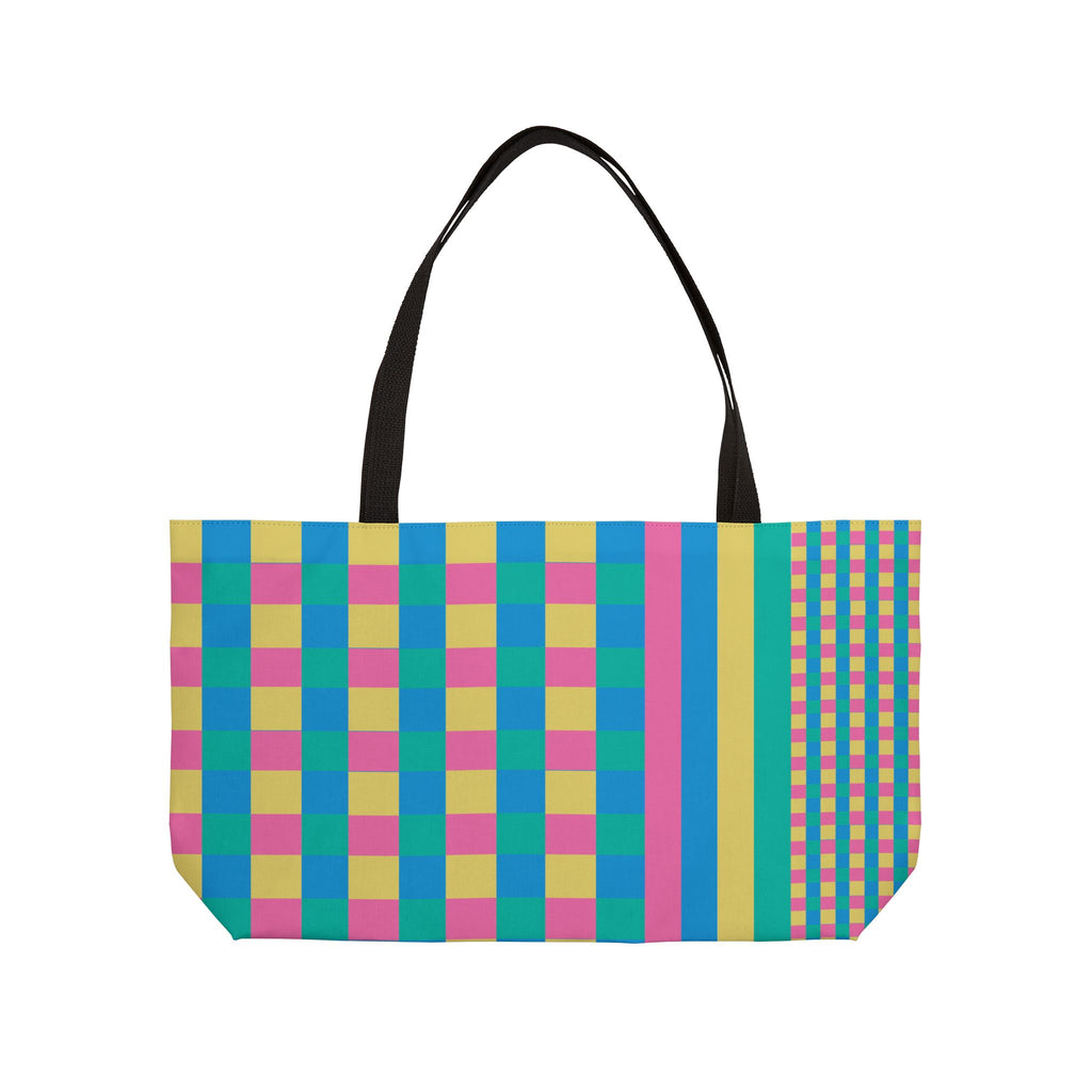 Colorblock Tote Bag
