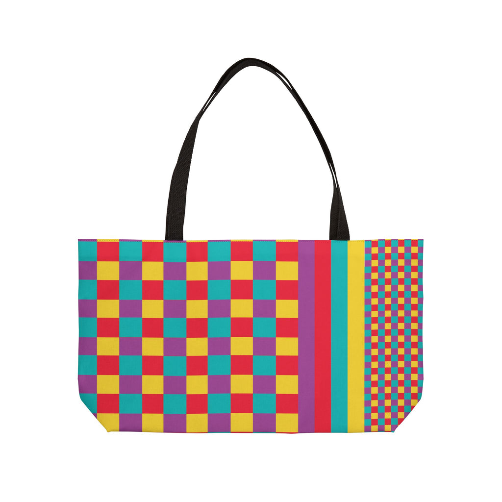 Colorblock Tote Bag