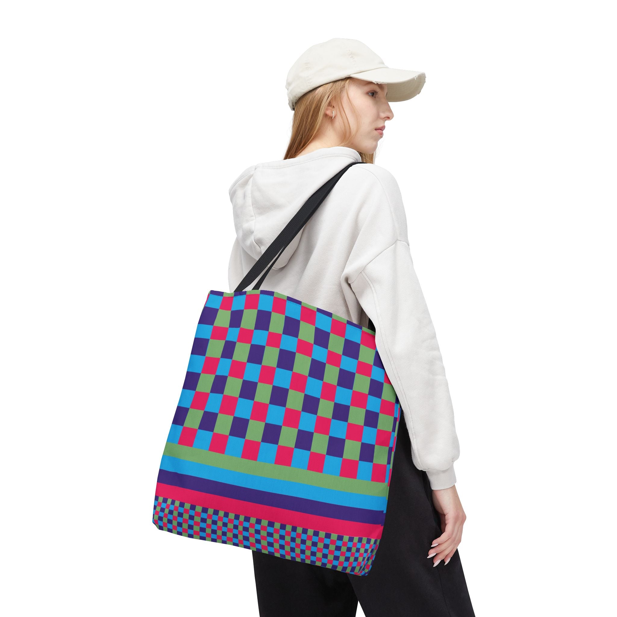 Colorblock Tote Bag