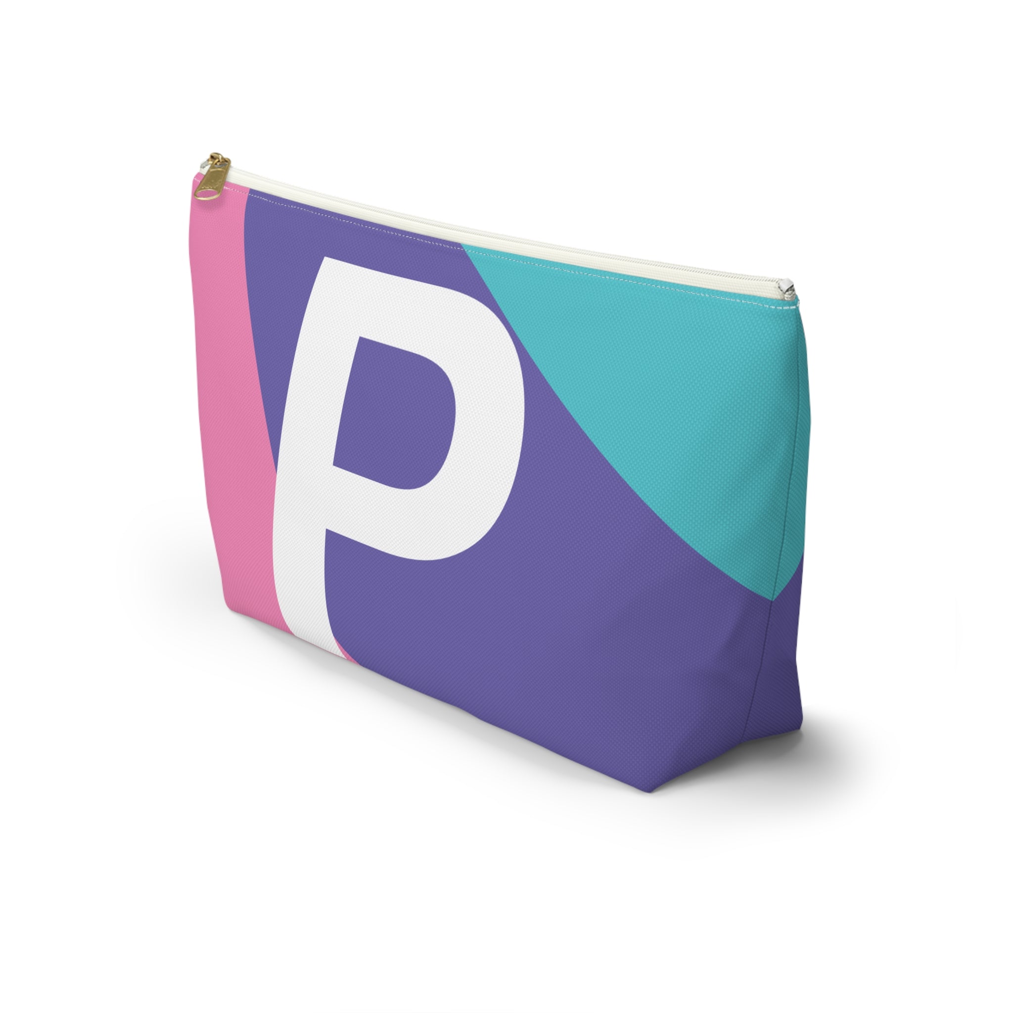 Colorblock Accessory Pouch — Monogram P T-Bottom Cosmetic Bag