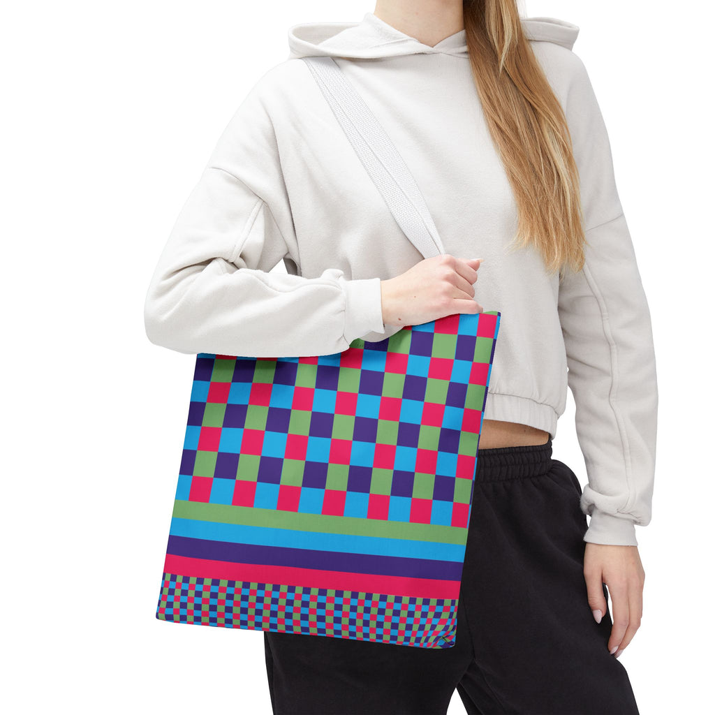 Colorblock Tote Bag