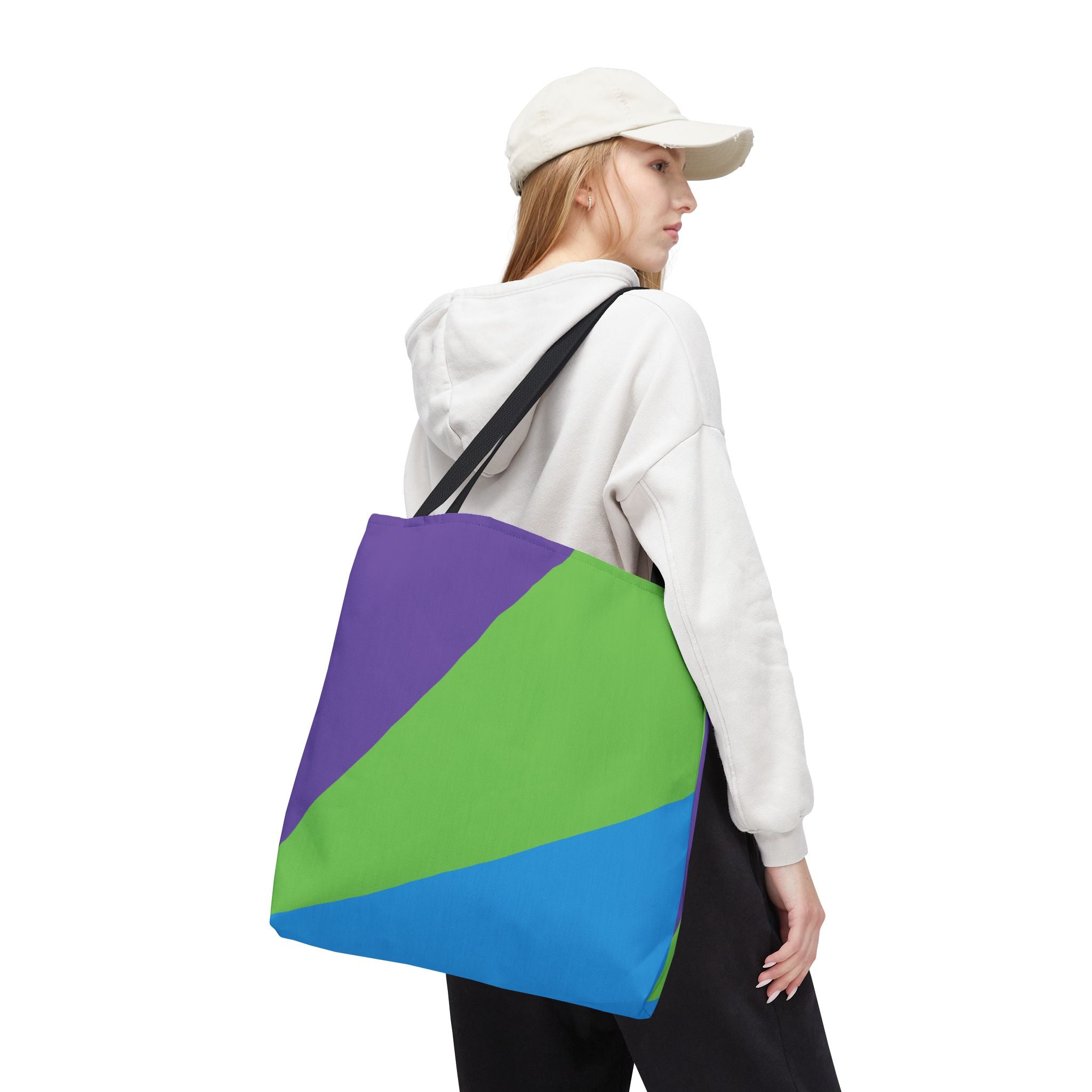 Colorblock Tote Bag