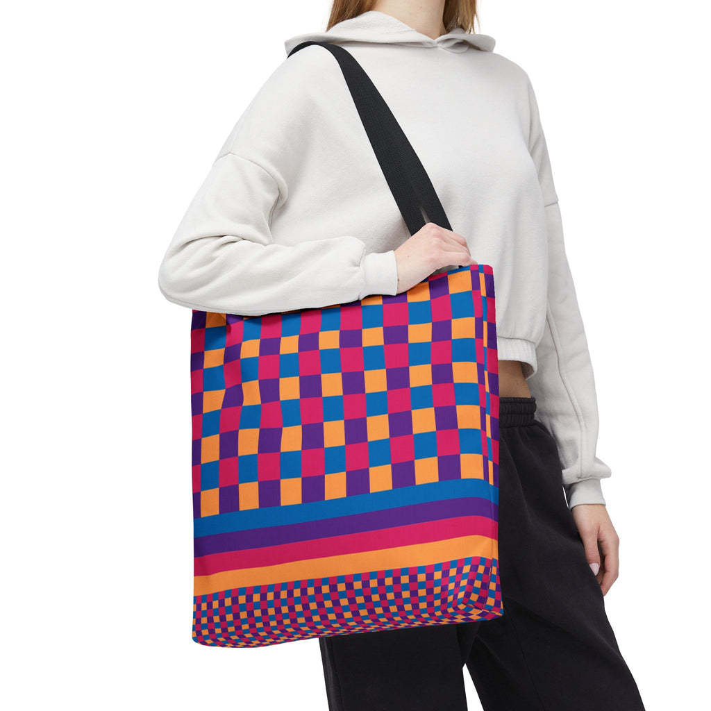 Colorblock Tote Bag