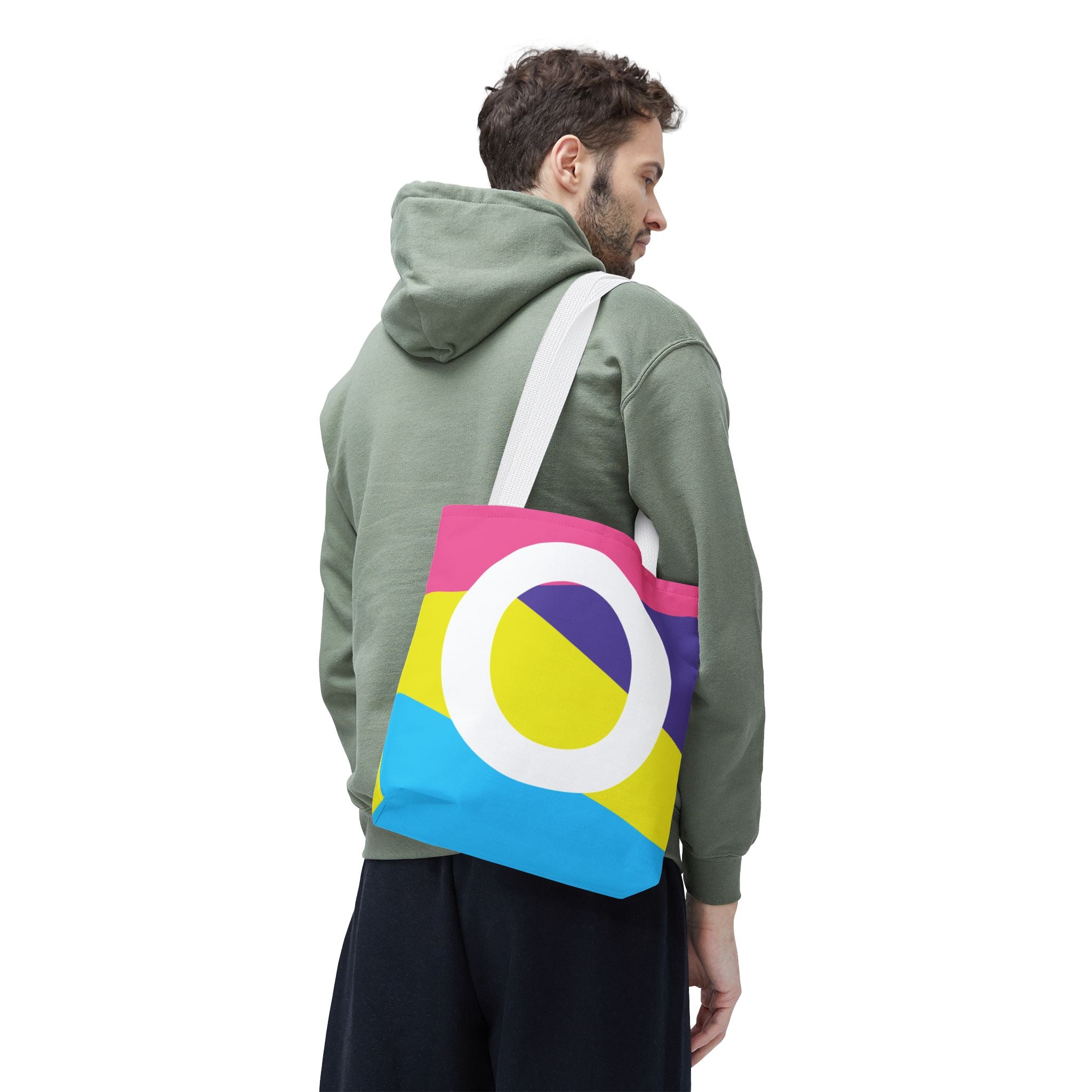 Monogram 'O' Colorblock Tote Bag — Personalized Initial O Shoulder Tote