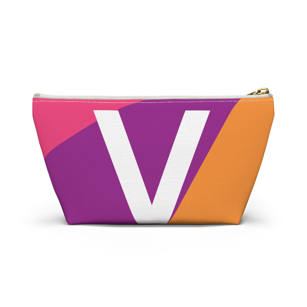 Colorblock Accessory Pouch — Monogram V T-Bottom Cosmetic Bag