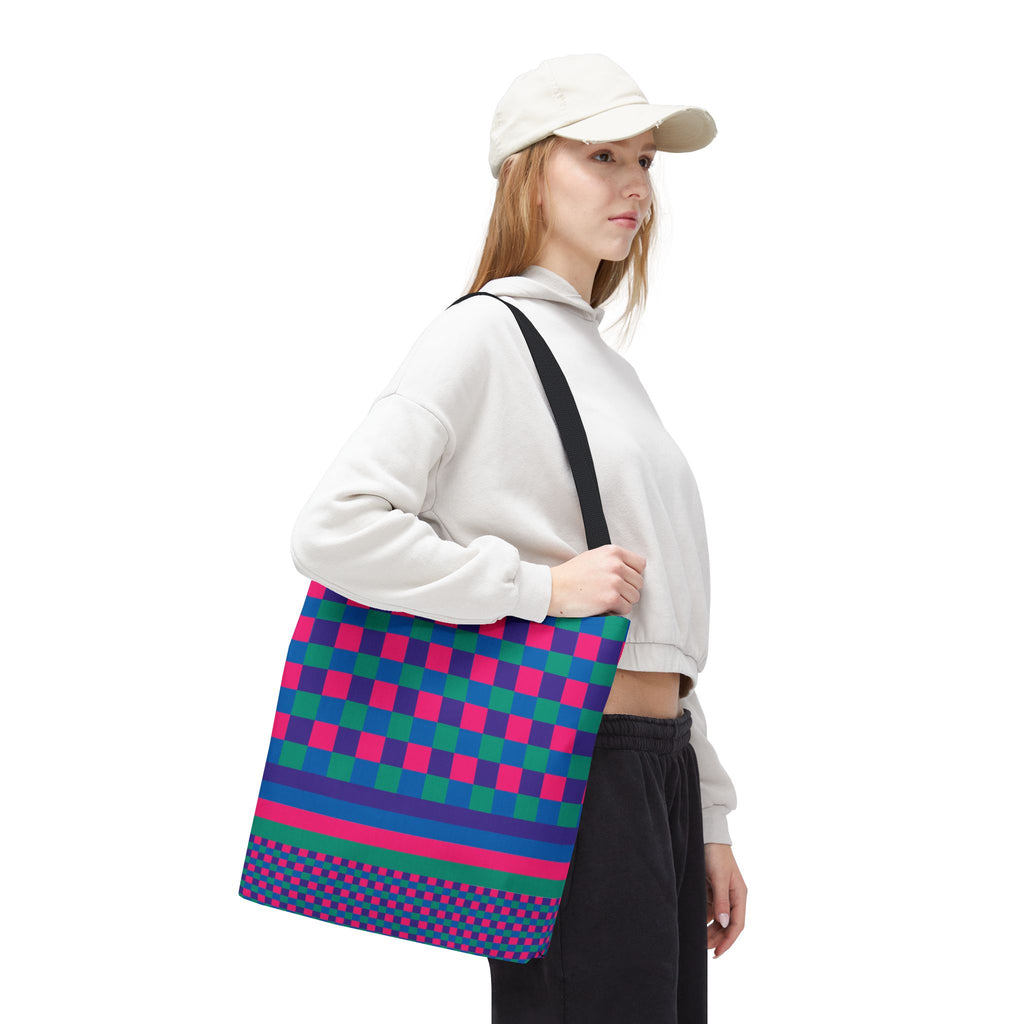Colorblock Tote Bag