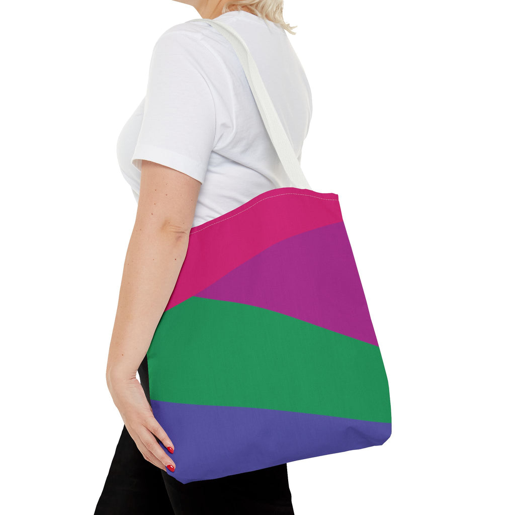 Colorblock Tote Bag