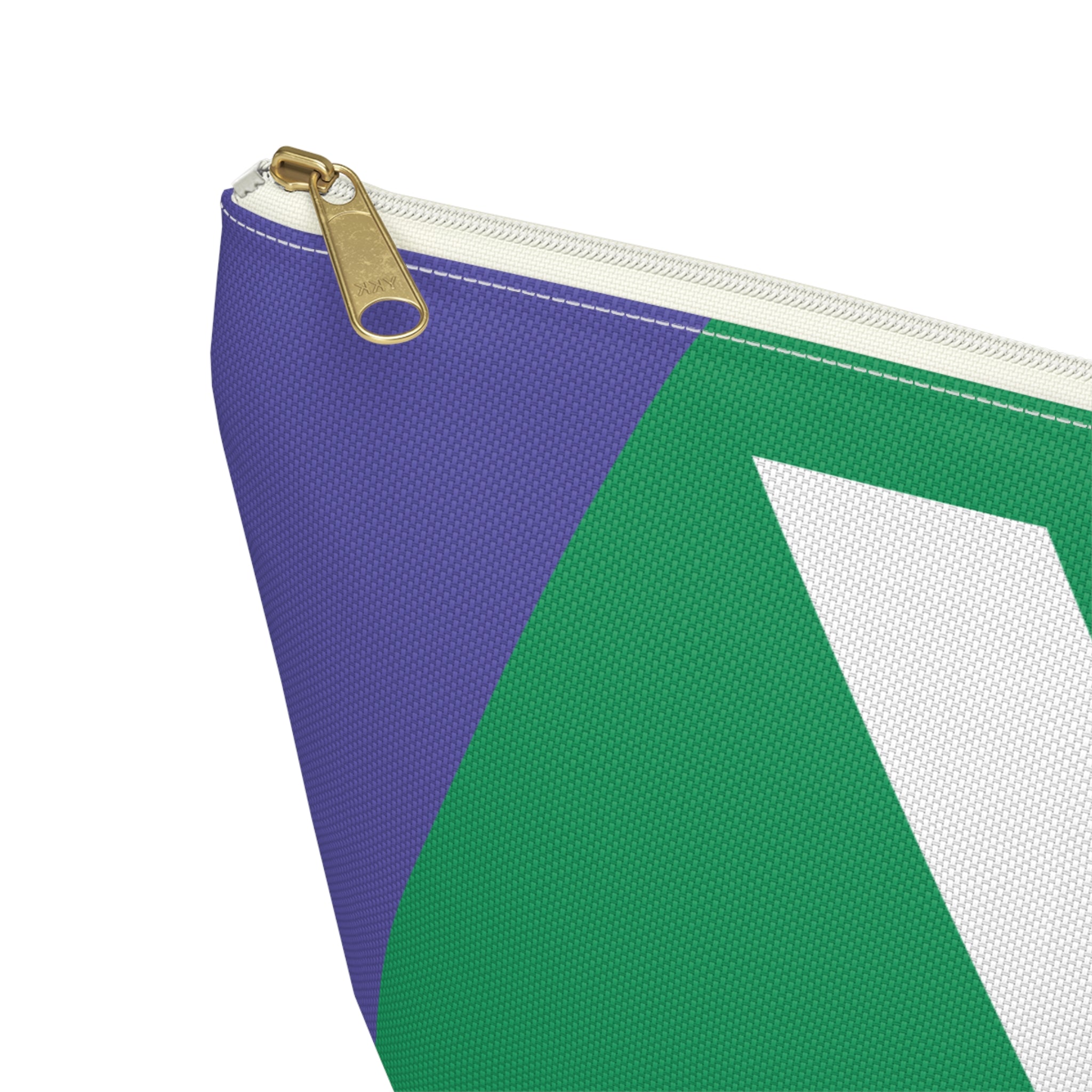 Initials Colorblock Accessory Pouch — Monogram X T-Bottom Cosmetic Bag