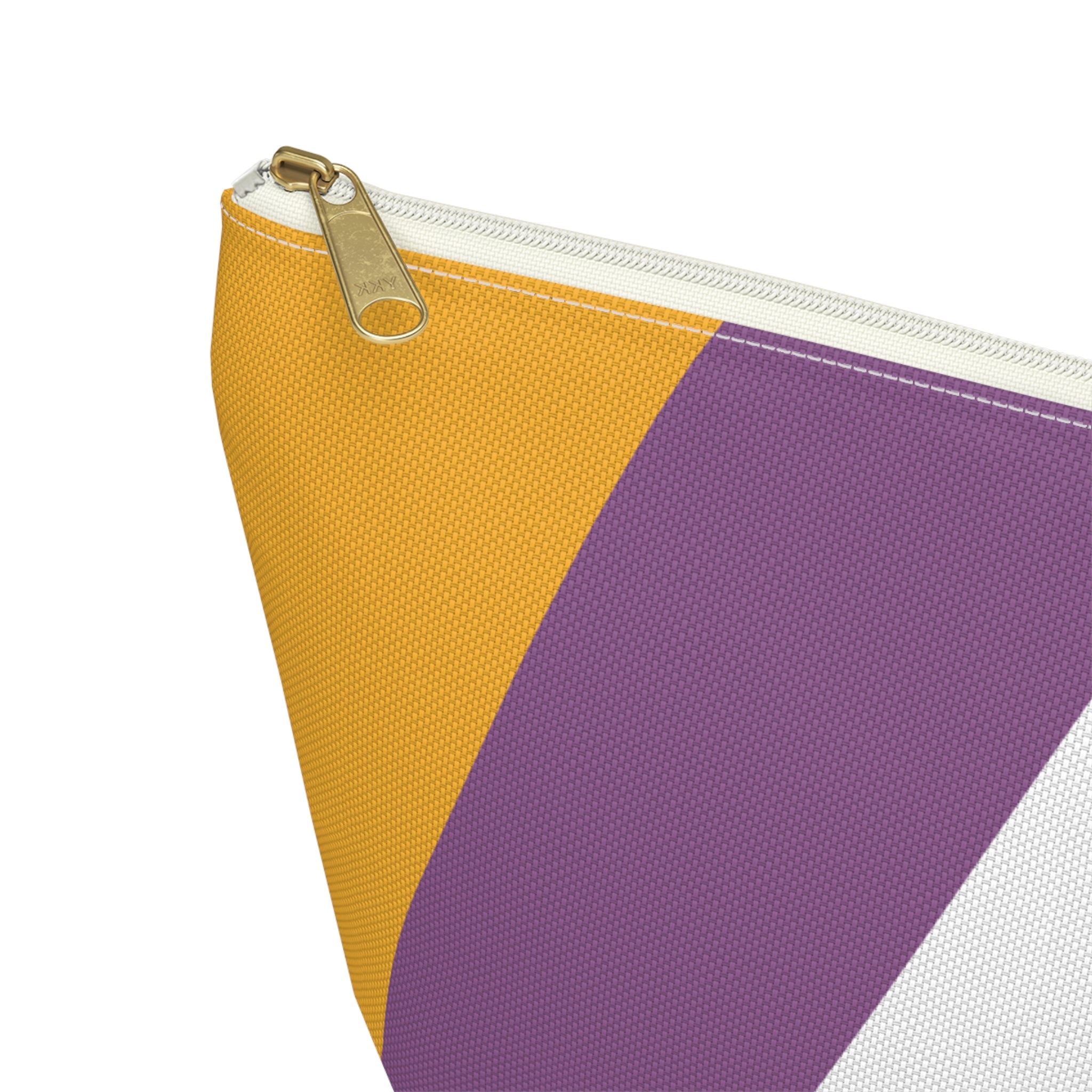 Initials Colorblock Accessory Pouch — Monogram A T-Bottom Cosmetic Bag