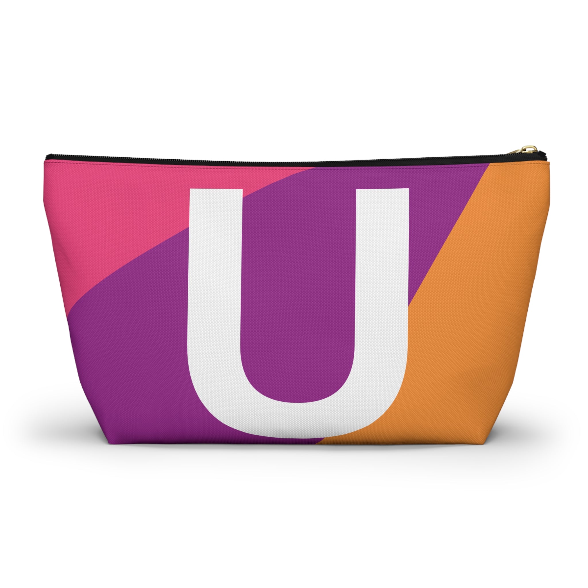 Colorblock Accessory Pouch — Monogram U T-Bottom Cosmetic Bag
