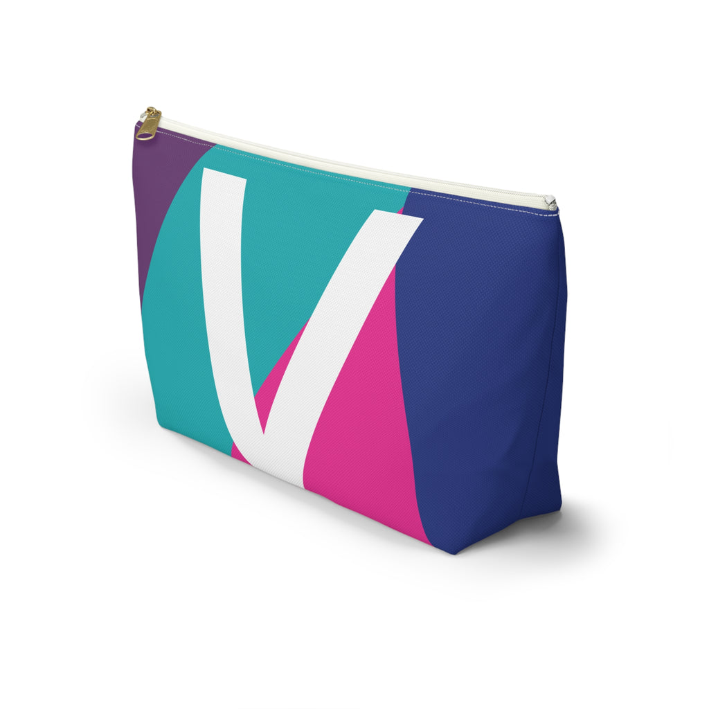 Colorblock Accessory Pouch — Monogram V T-Bottom Cosmetic Bag