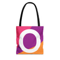Monogram 'O' Colorblock Tote Bag — Personalized Initial O Shoulder Tote