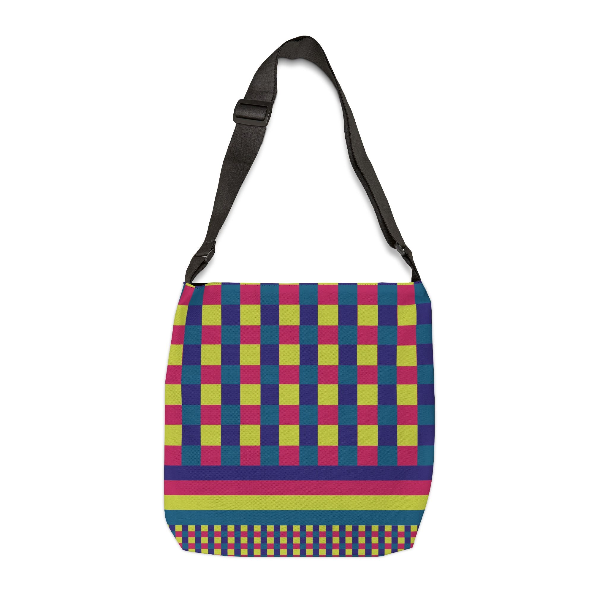 Colorblock Geometric Tote Bag