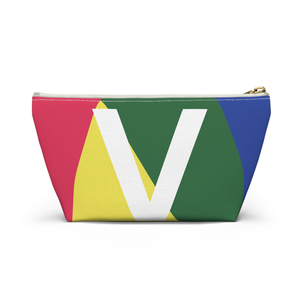 Colorblock Accessory Pouch — Monogram V T-Bottom Cosmetic Bag