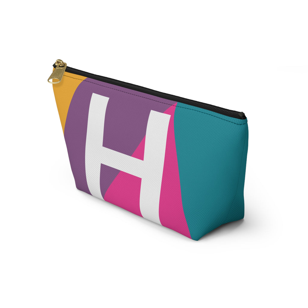 Colorblock Accessory Pouch — Monogram H T-Bottom Cosmetic Bag