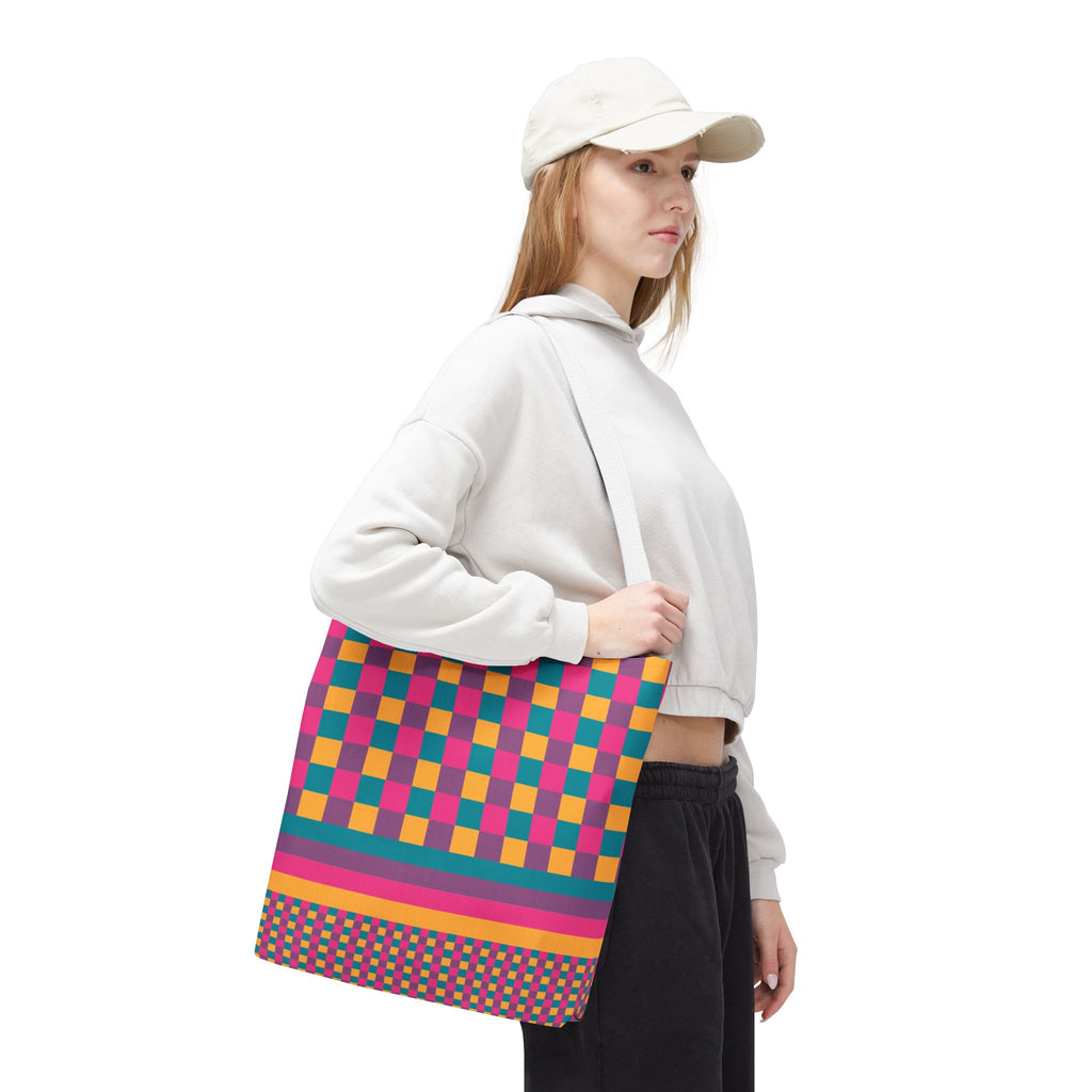 Colorblock Tote Bag