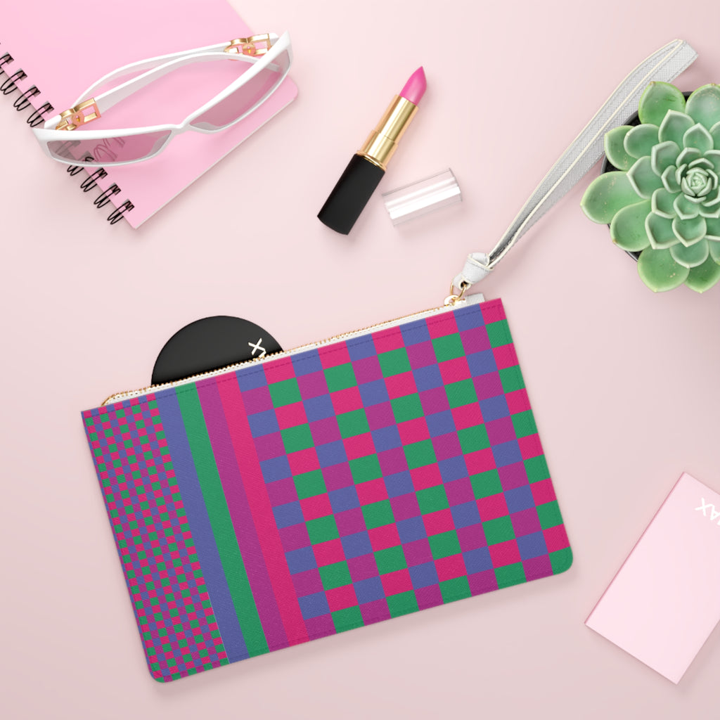 Colorblock Clutch Bag
