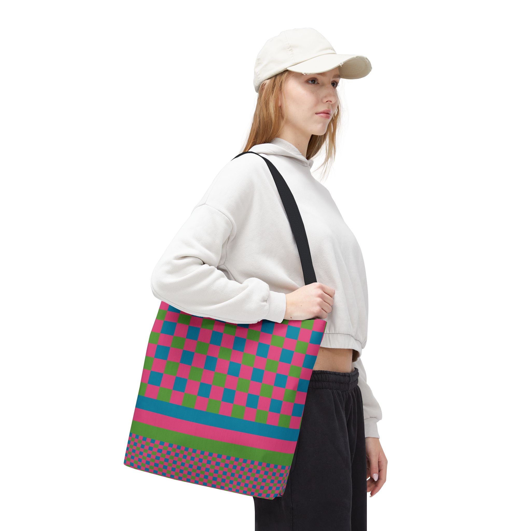 Colorblock Tote Bag