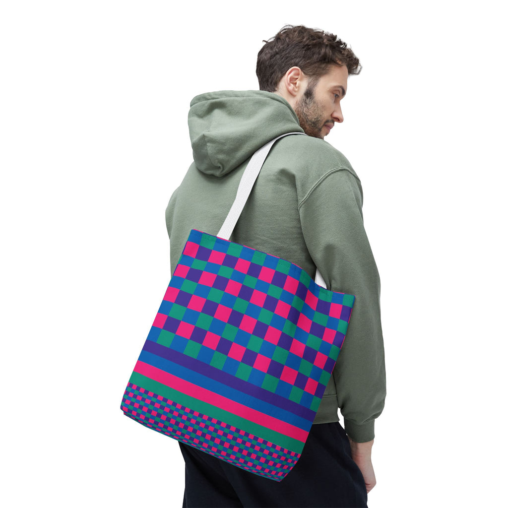 Colorblock Tote Bag