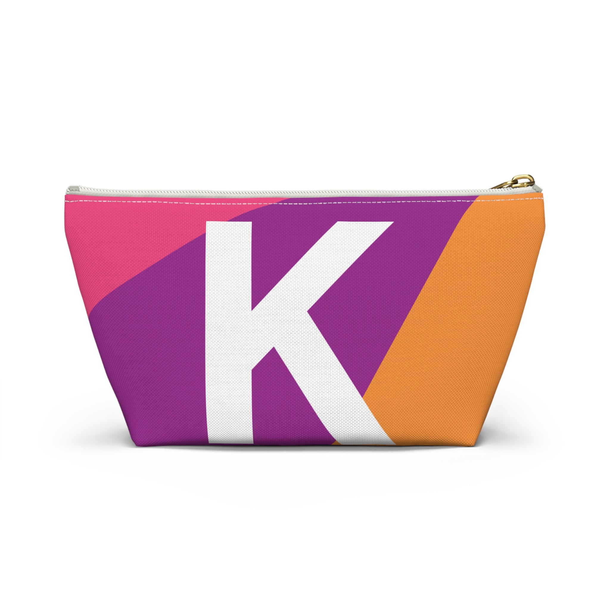 Colorblock Accessory Pouch — Monogram K T-Bottom Cosmetic Bag