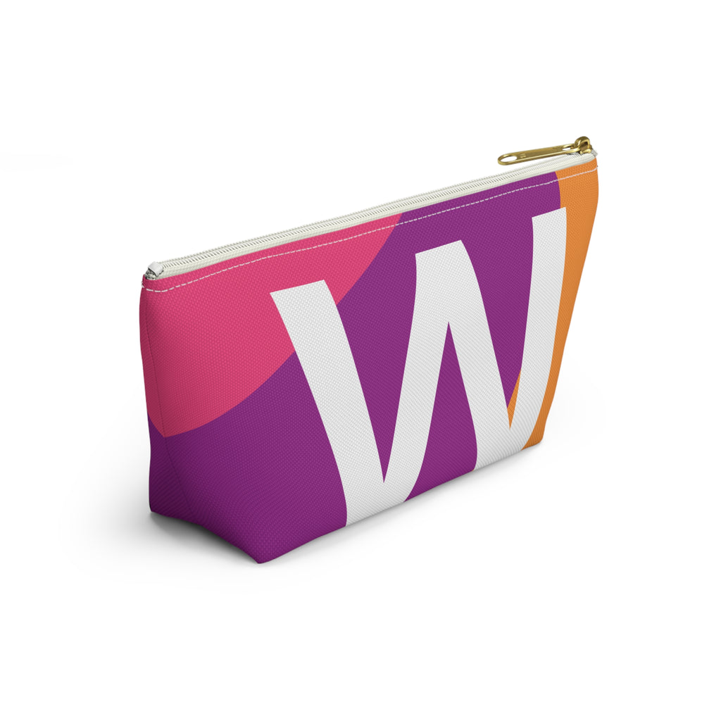 Colorblock Accessory Pouch — Monogram W T-Bottom Cosmetic Bag