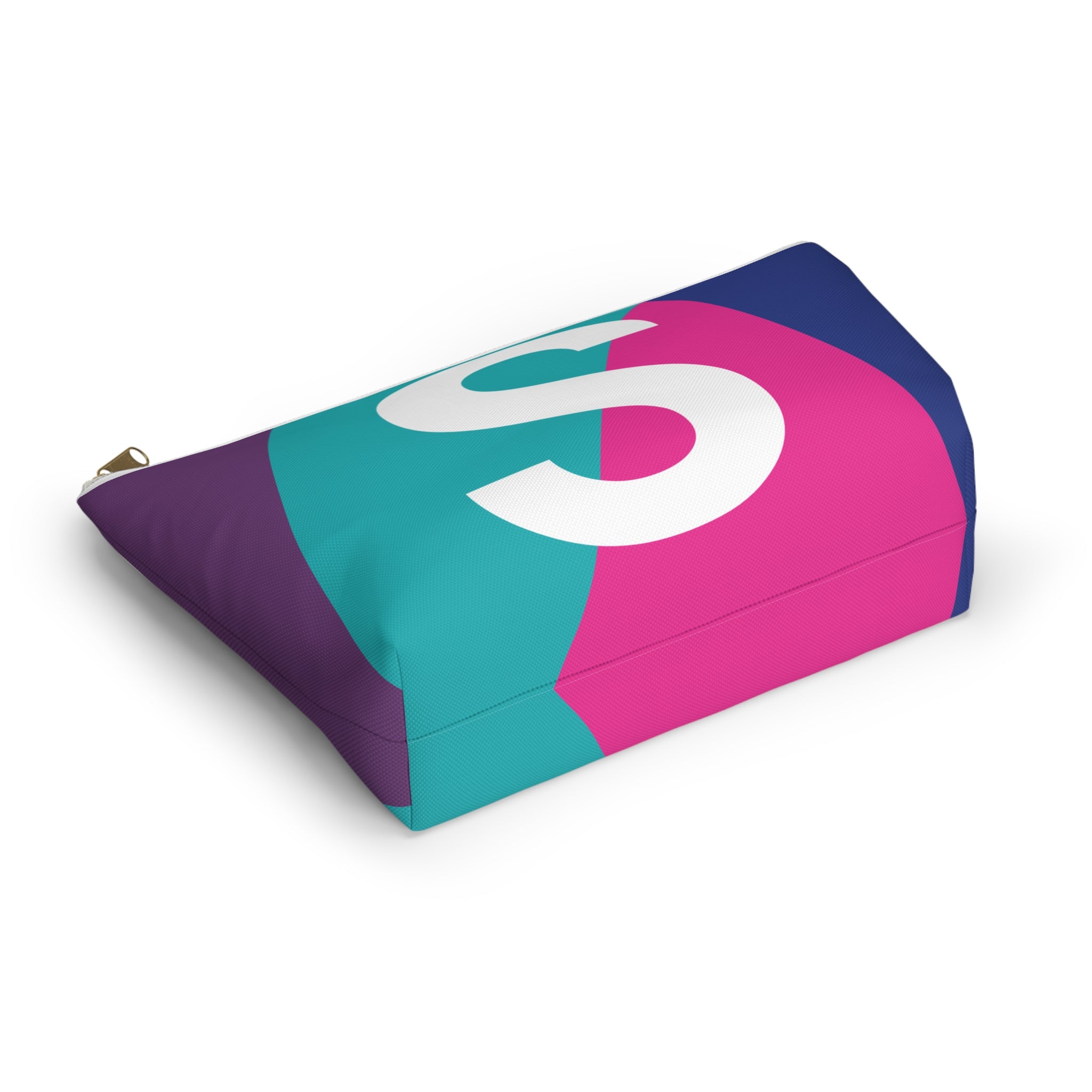 Colorblock Accessory Pouch — Monogram S T-Bottom Cosmetic Bag