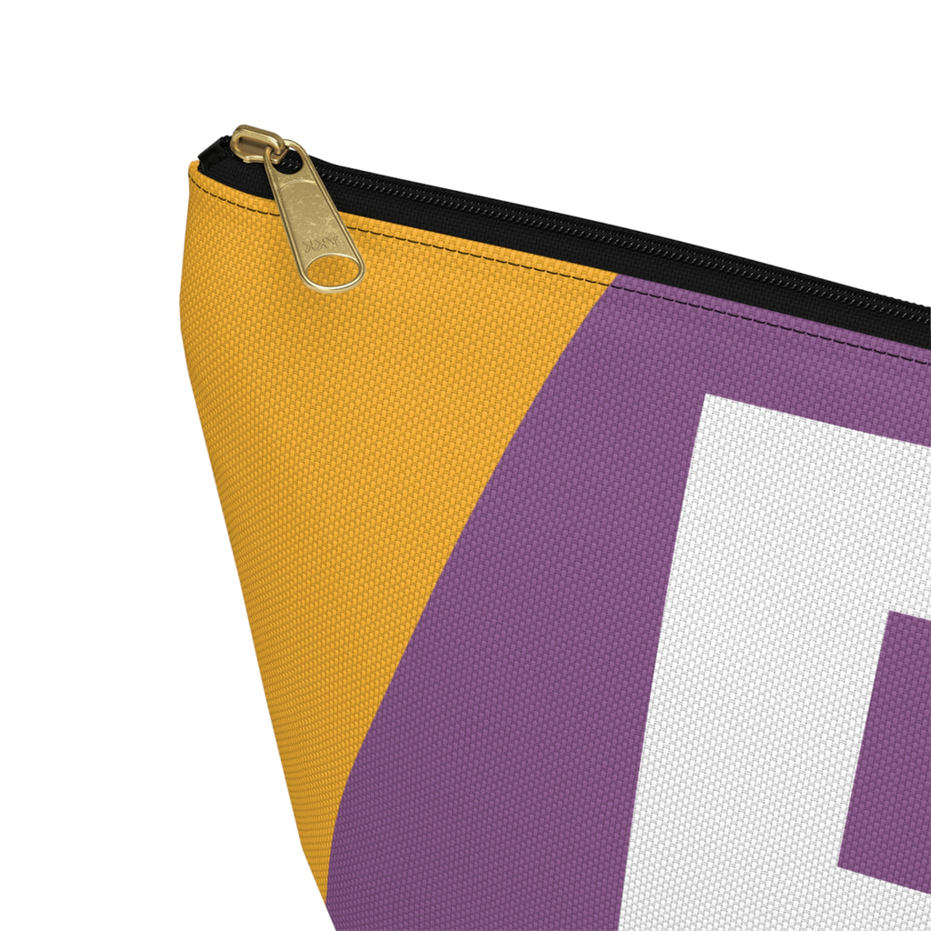 Initials Colorblock Accessory Pouch — Monogram B T-Bottom Cosmetic Bag