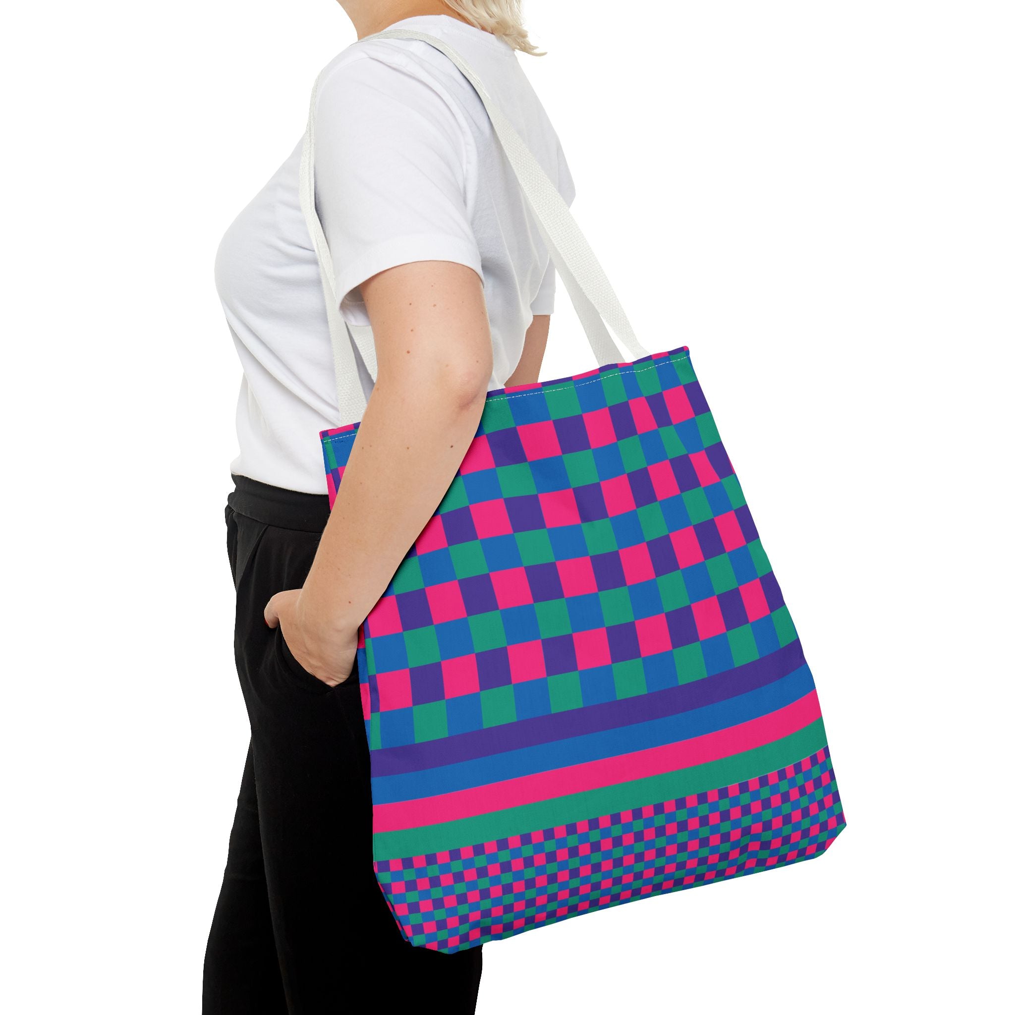 Colorblock Tote Bag