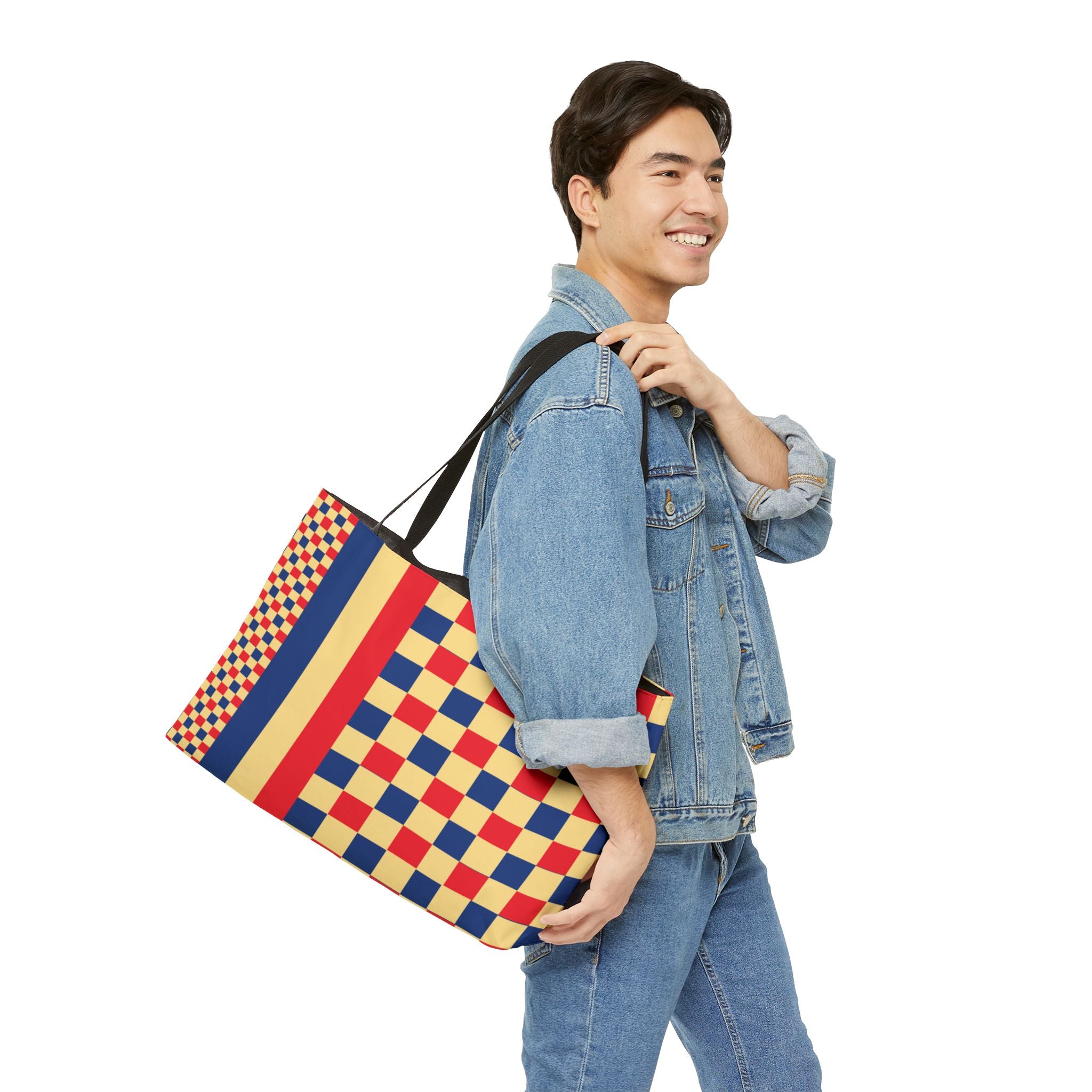 Colorblock Tote Bag