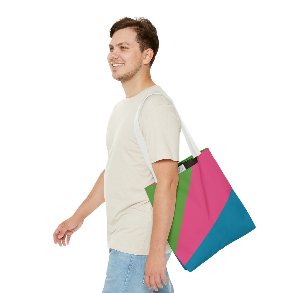 Colorblock Tote Bag