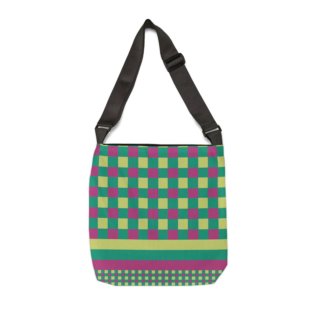 Colorblock Geometric Tote Bag