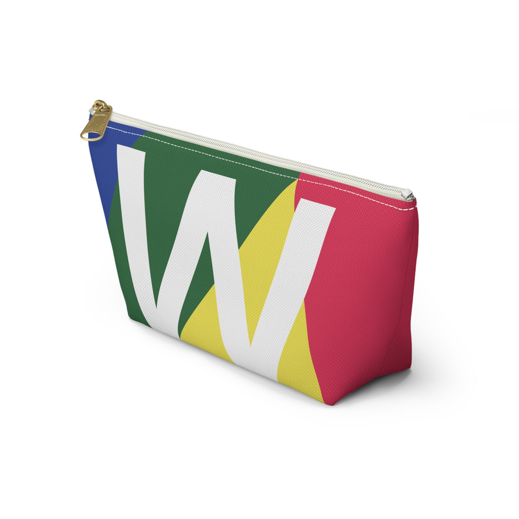 Colorblock Accessory Pouch — Monogram W T-Bottom Cosmetic Bag
