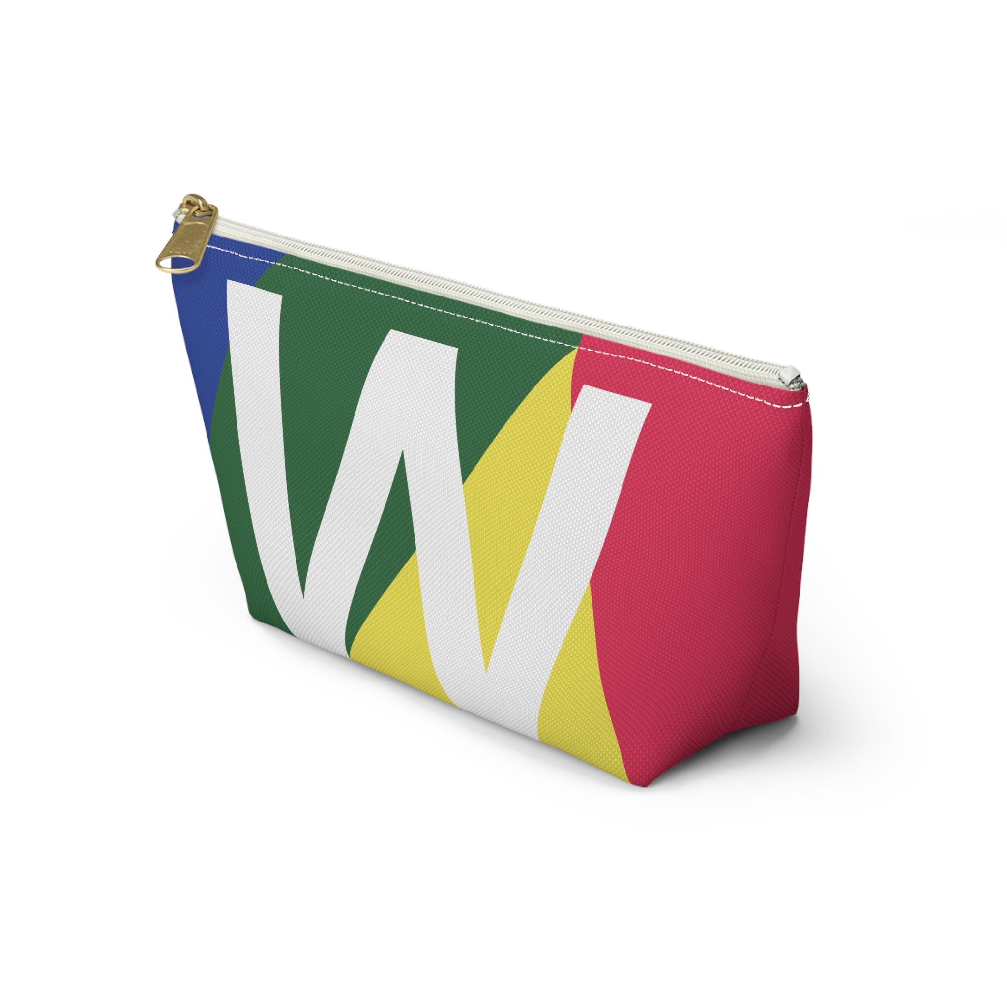 Colorblock Accessory Pouch — Monogram W T-Bottom Cosmetic Bag