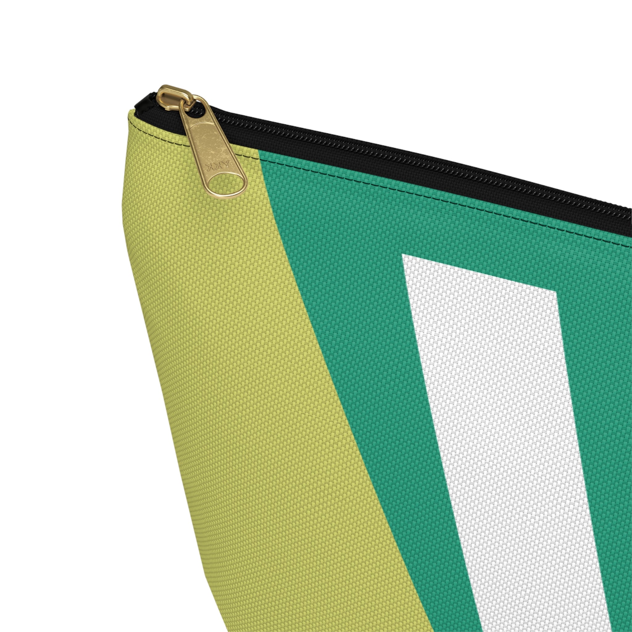 Initials Colorblock Accessory Pouch — Monogram V T-Bottom Cosmetic Bag