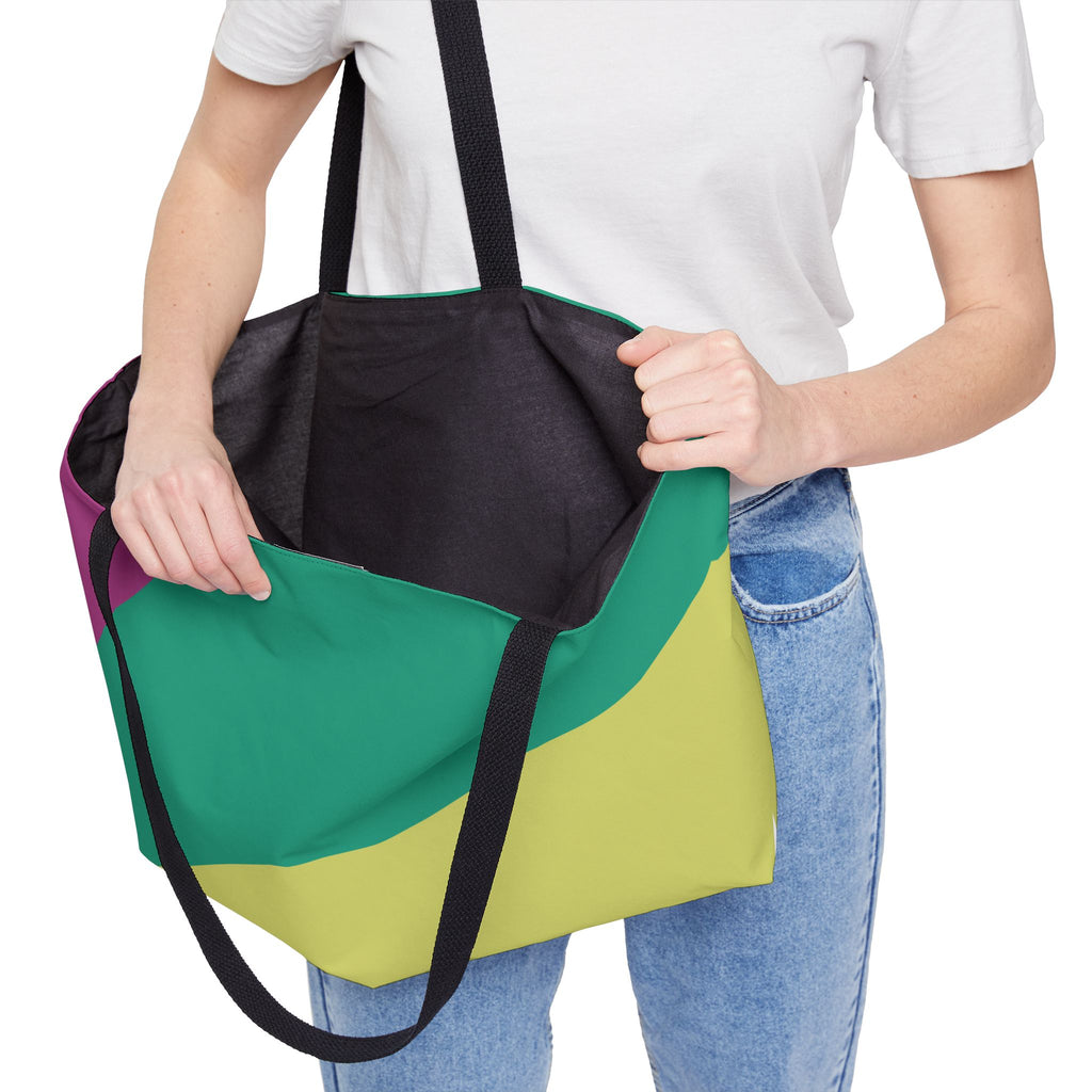 Colorblock Tote Bag