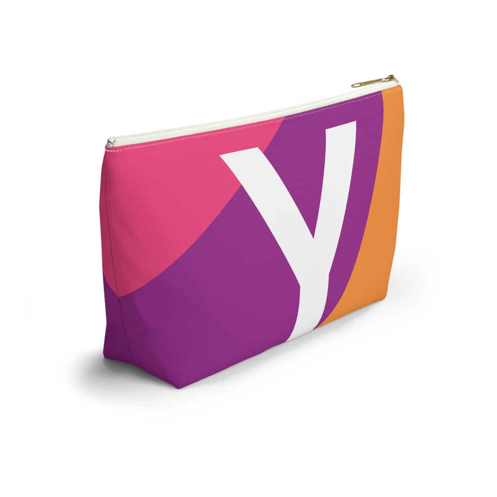 Colorblock Accessory Pouch — Monogram Y T-Bottom Cosmetic Bag