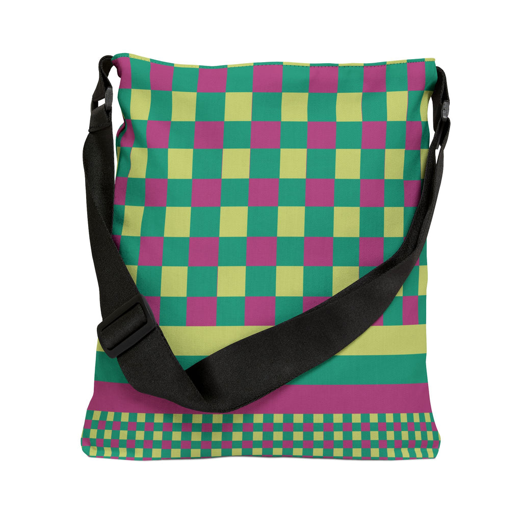 Colorblock Geometric Tote Bag