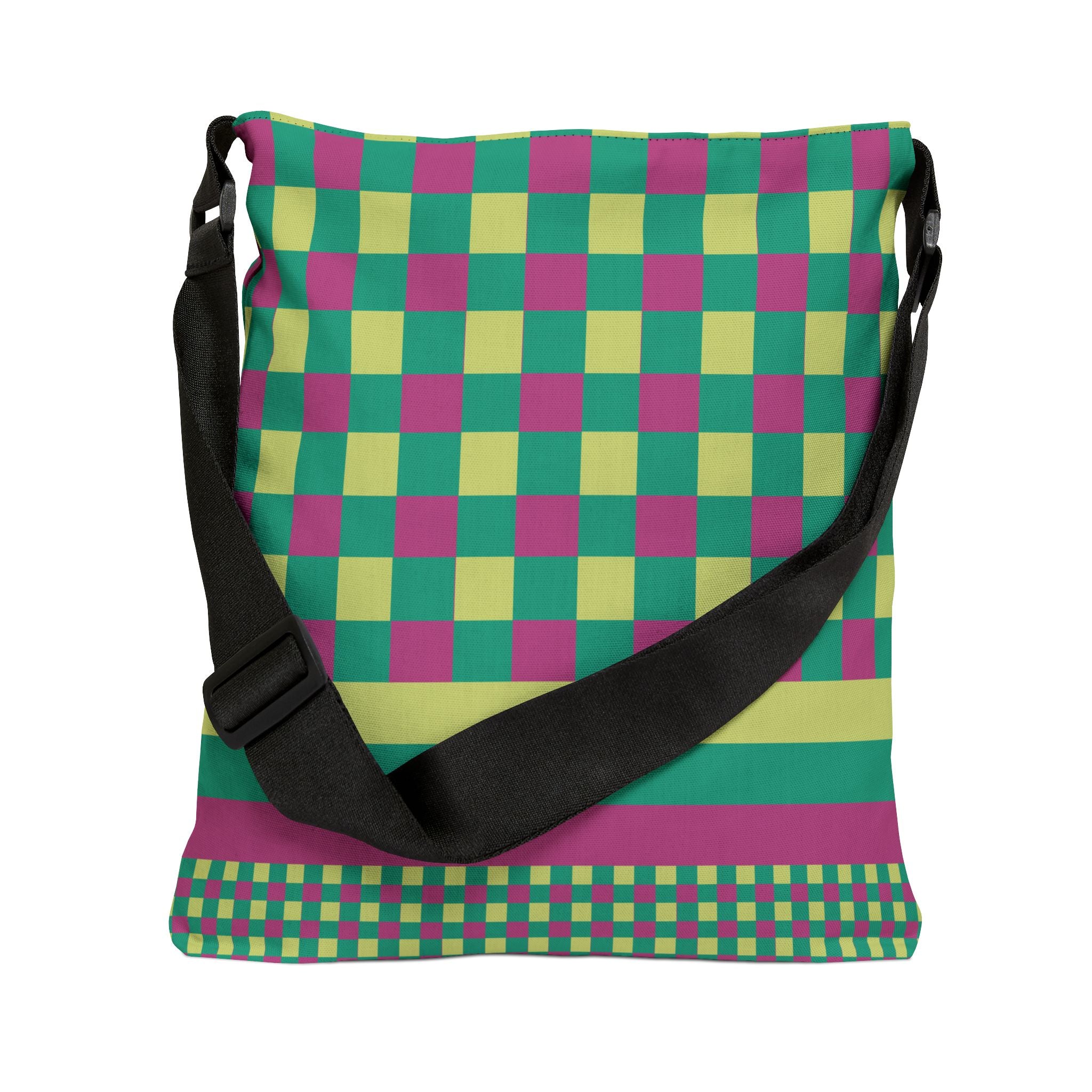 Colorblock Geometric Tote Bag