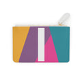 Initial I Mini Clutch — Colorblock Monogram Wristlet Wallet
