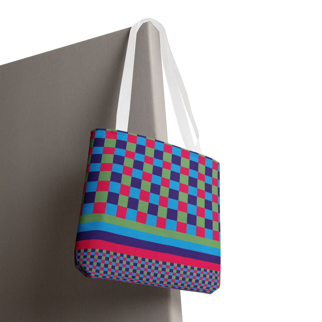 Colorblock Tote Bag