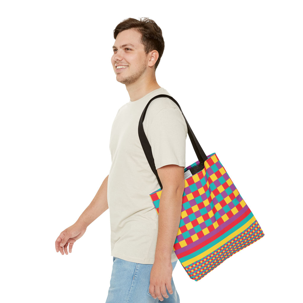 Colorblock Tote Bag