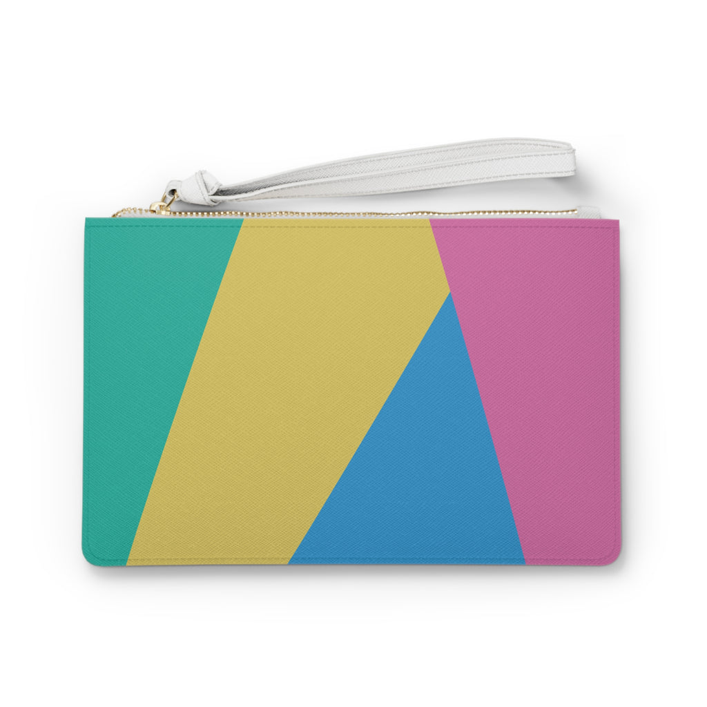 Retro Colorblock Clutch Bag | 80s & 90s Inspired