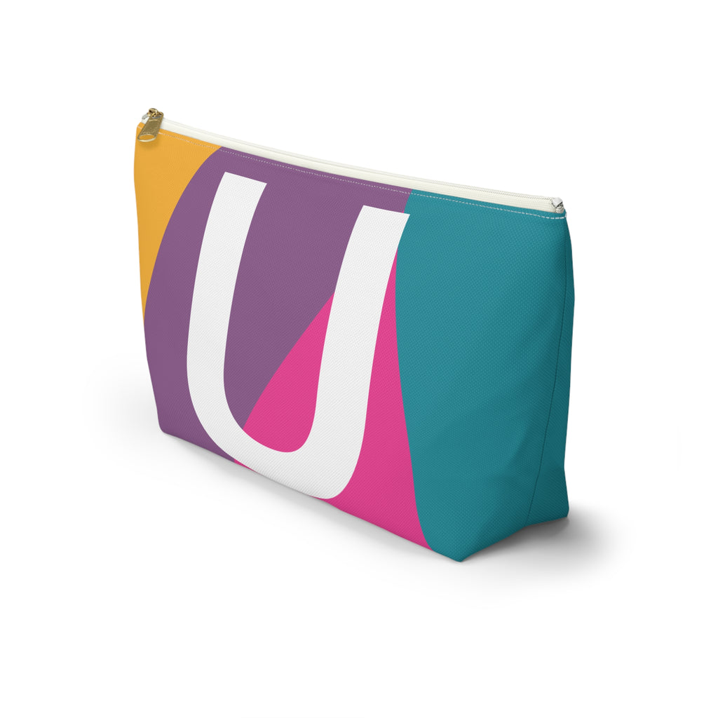 Colorblock Accessory Pouch — Monogram U T-Bottom Cosmetic Bag