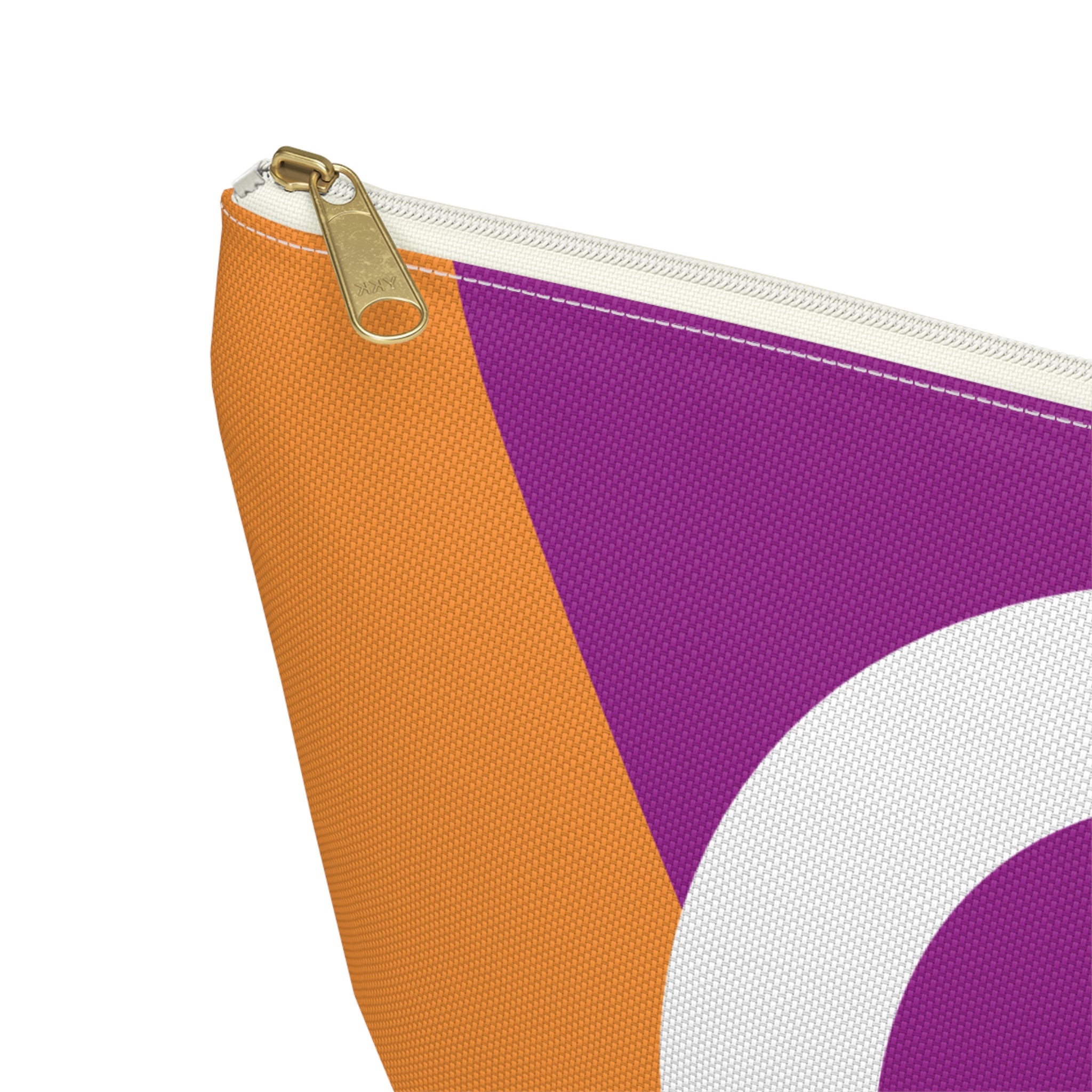 Initials Colorblock Accessory Pouch — Monogram C T-Bottom Cosmetic Bag